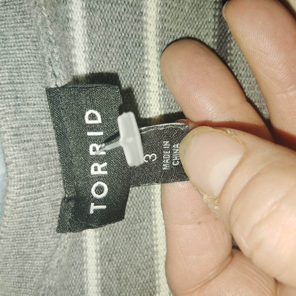 TORRID Pastel Striped Boyfriend Cardigan 3XL - Picture 9 of 9
